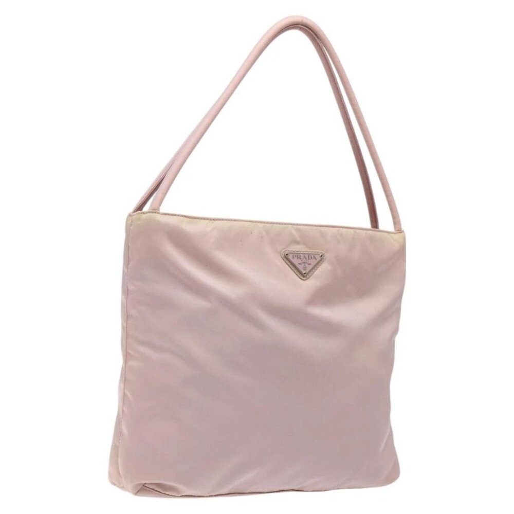 PRADA Shoulder Bag Nylon Pink Silver Auth - Picture 6 of 16